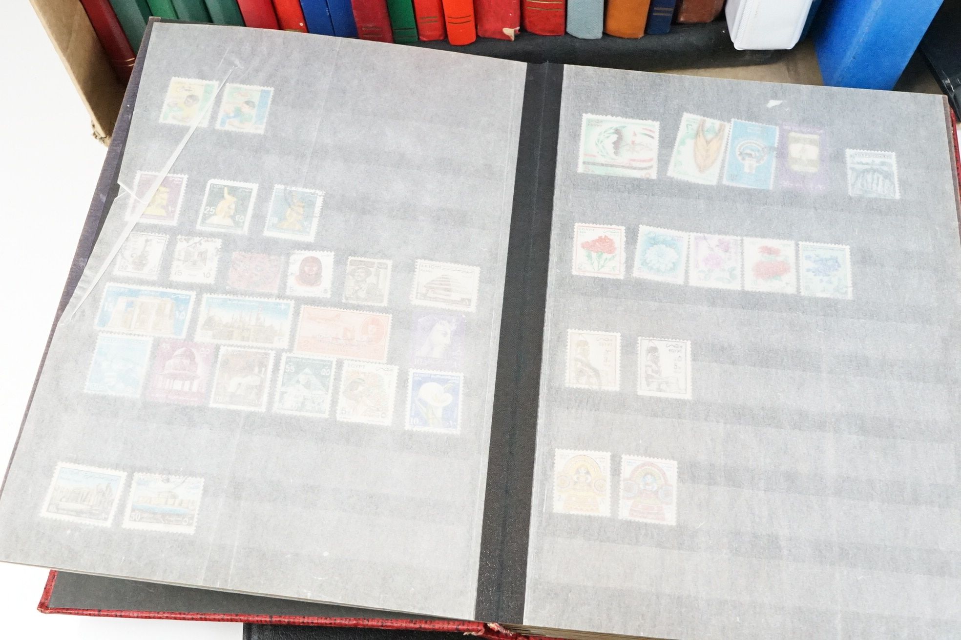 A large collection of world stamps contained within approx twenty eight albums to include mint - Image 3 of 7