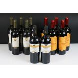 Chateau Ricandelle, La Clappe, NV 5 bottles, Terre Organic Wine 5 bottles and Wine Society Merlot