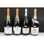 Champagne - Lambert & Co NV 2 magnums, R & L Legras 1975 1 magnum and Pennant 1 magnum (4 total)