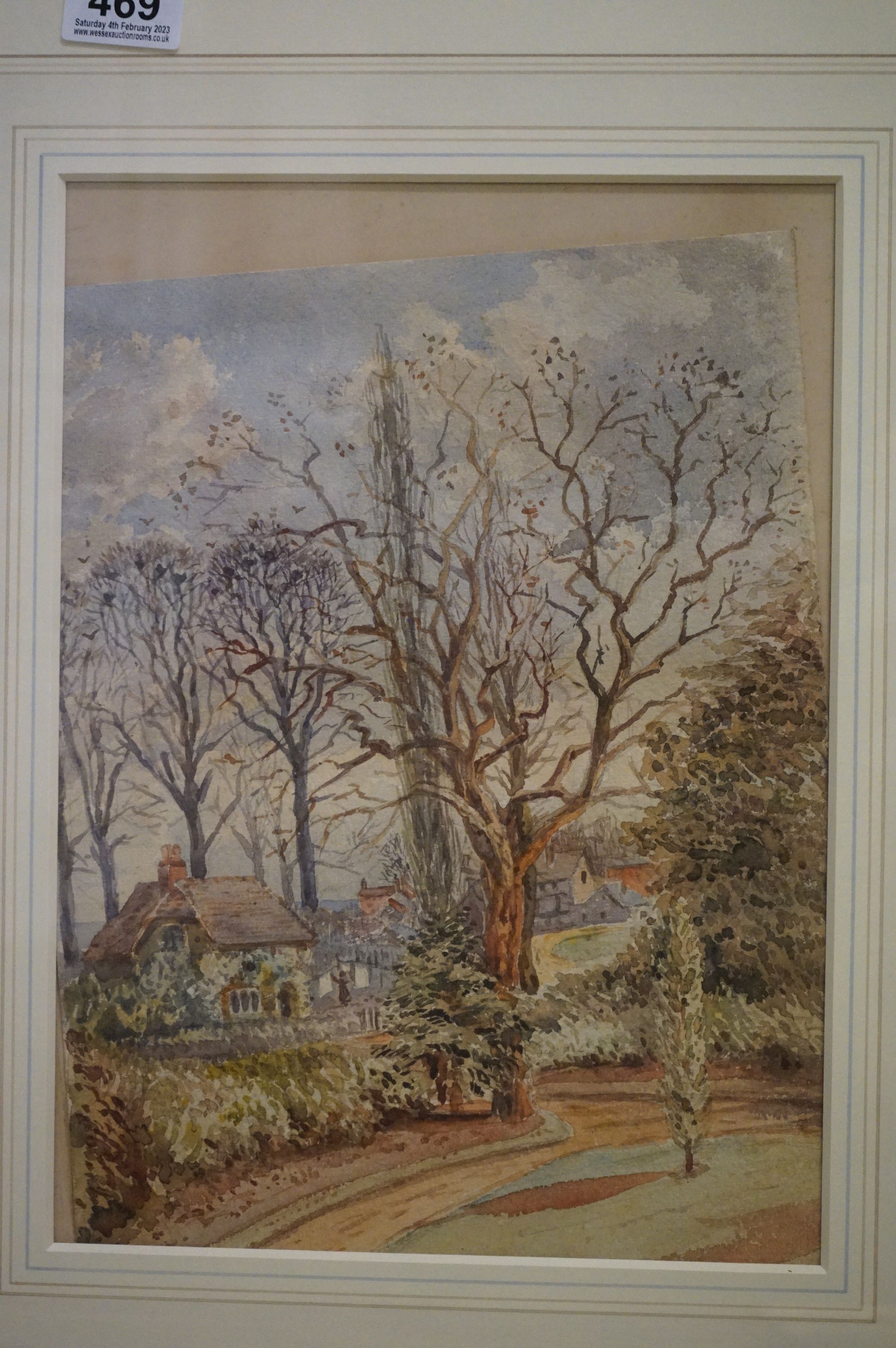 Five Late 19th / Early 20th century Landscape Watercolours including Warninglid Grange, Sussex by - Image 4 of 6