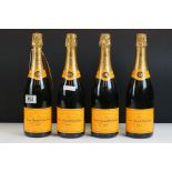 Champagne Veuve Cliquot Ponsardin, 4 bottles