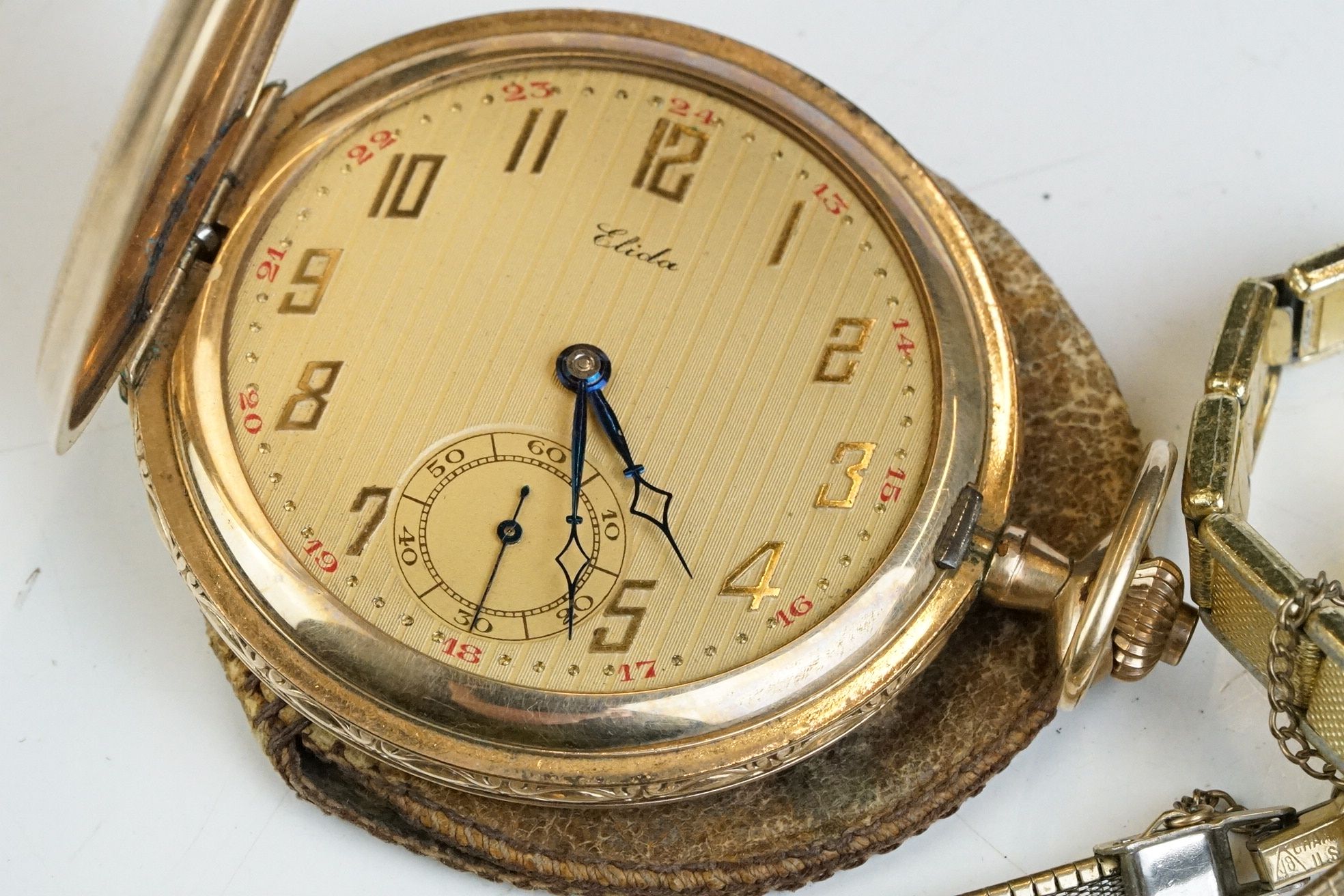 A small collection of ladies wristwatches together with a gold plated full hunter pocket watch. - Image 2 of 7