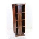 Contemporary Wooden Revolving Bookcase, 35cm wide x 110cm high