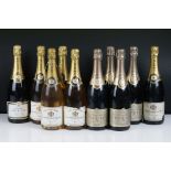 Champagne - Deutz Brut 1990 Vintage 2 bottles, 1993 Vintage 3 bottles plus NV, 1995 1 bottles (10