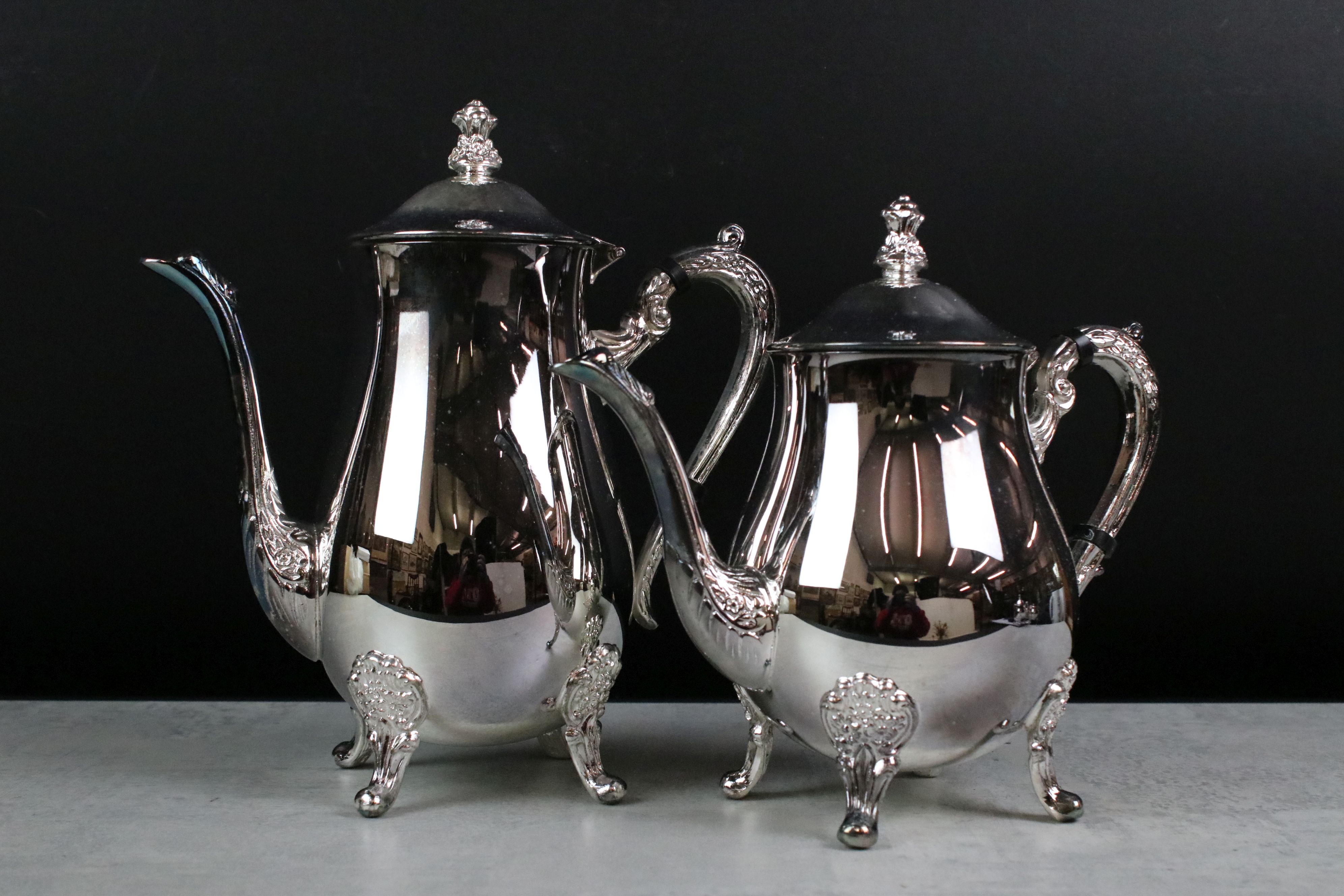 Silver Plated Five piece Tea and Coffee Set, new in box - Image 4 of 7