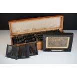 A collection of glass slides mainly relating to tools / engineering together with a early moulding