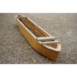 Wooden Tester Boat Hull, 354cm long x 30cm high