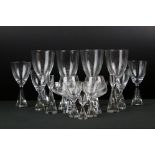 Large collection of Brent Severin for Holmegaard ' Princess ' pattern glassware, 79 pieces, to