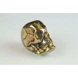 Brass Skull Head Vesta Case