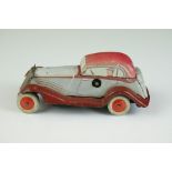 Early 20th century German DRPa DRGM Tin Plate Wind-up Car with key, 10cm