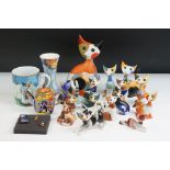 Collection of Fourteen Goebel Cats by Rosina Wachtmeister including Francesco 17.5cm high,