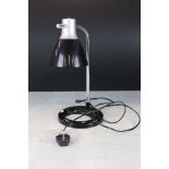 Retro style Black and Chrome Goose Neck Desk Lamp