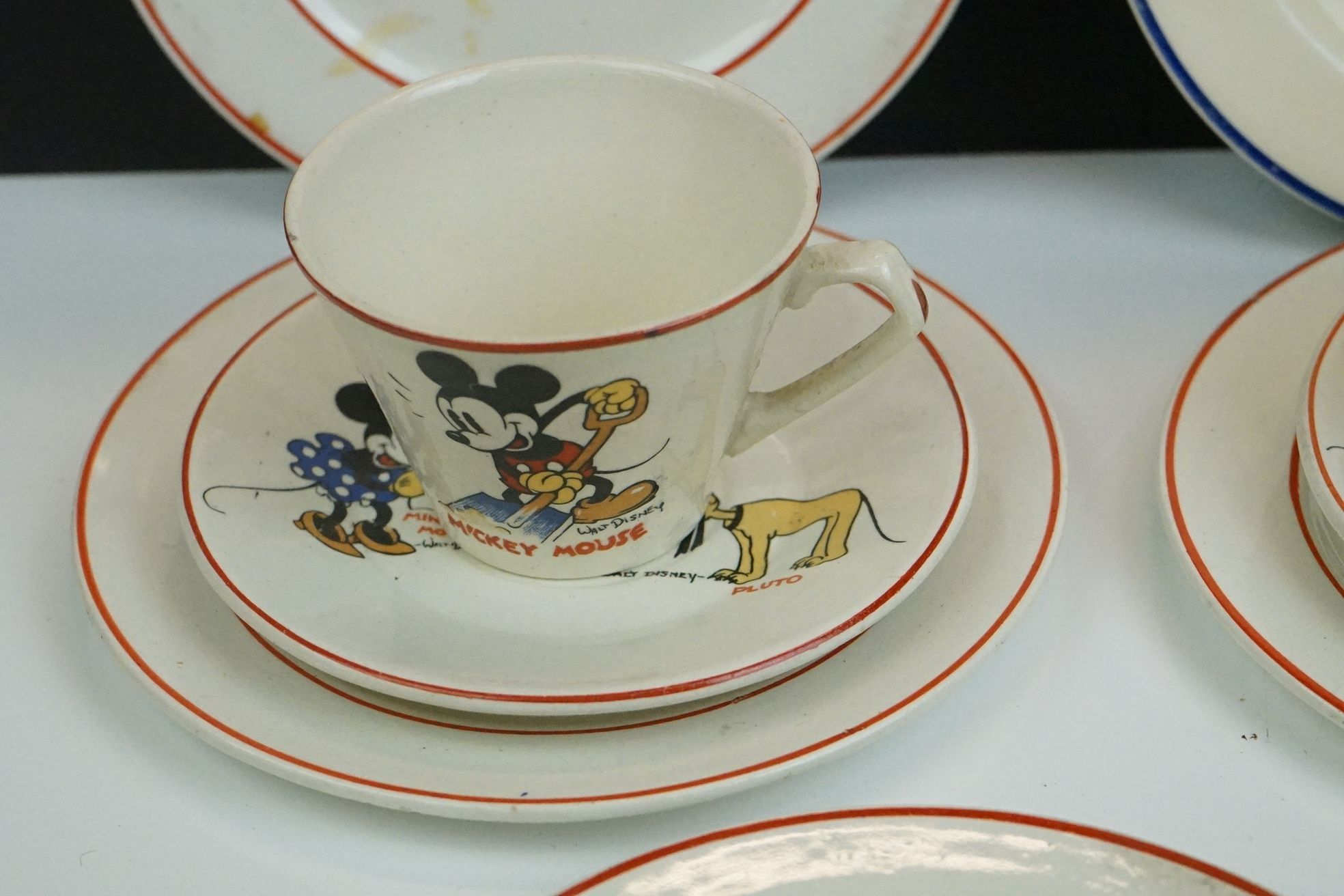 Art Deco Walt Disney Ceramic Child's part Tea Service decorated with various characters including - Image 9 of 15