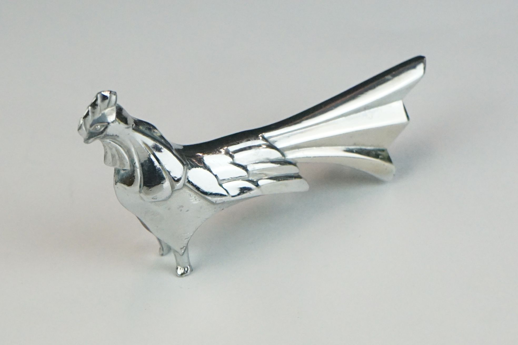 Set of Six Art Deco style White Metal Knife Rests in the form of different animals including - Image 5 of 8