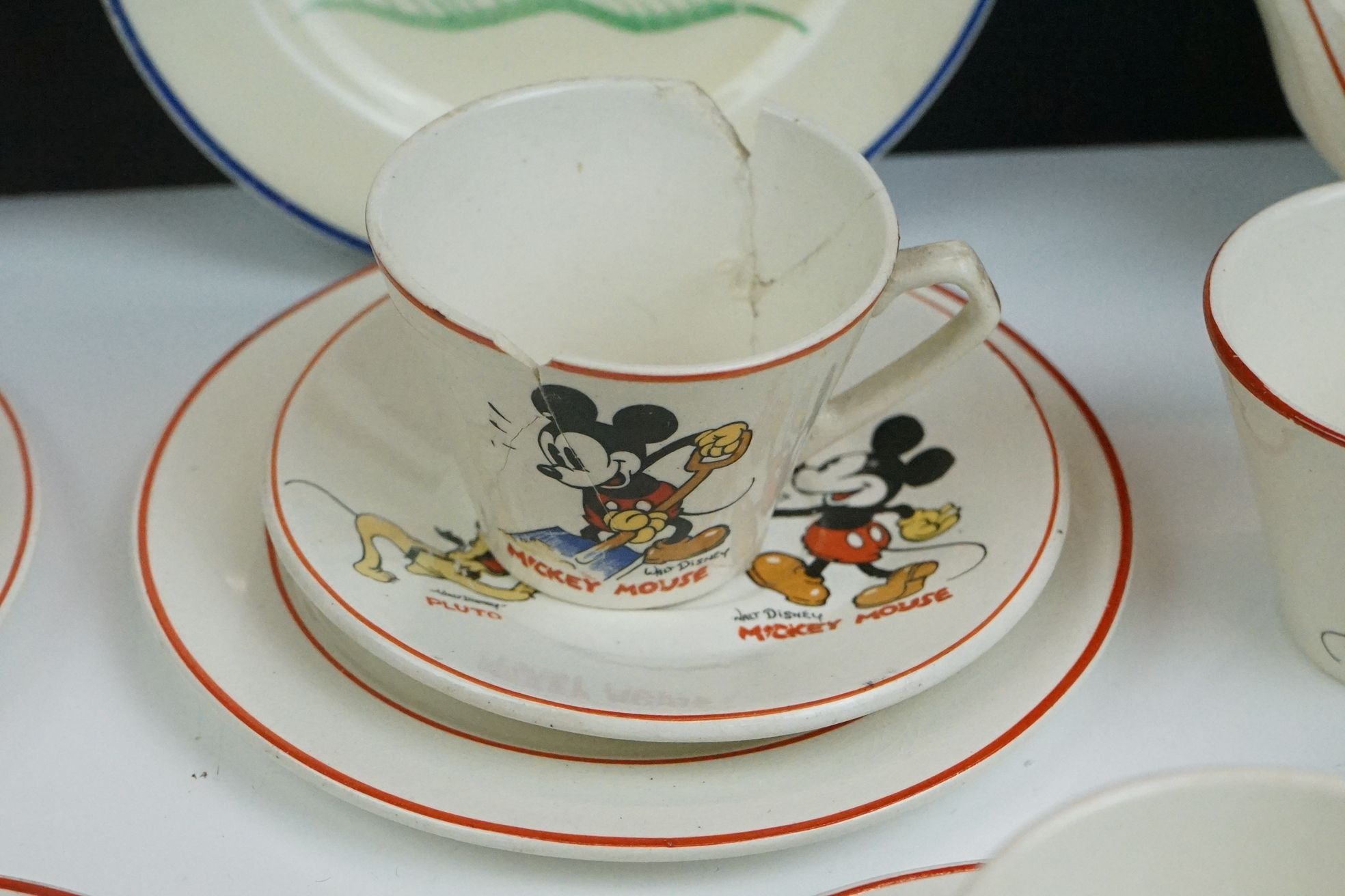 Art Deco Walt Disney Ceramic Child's part Tea Service decorated with various characters including - Image 8 of 15