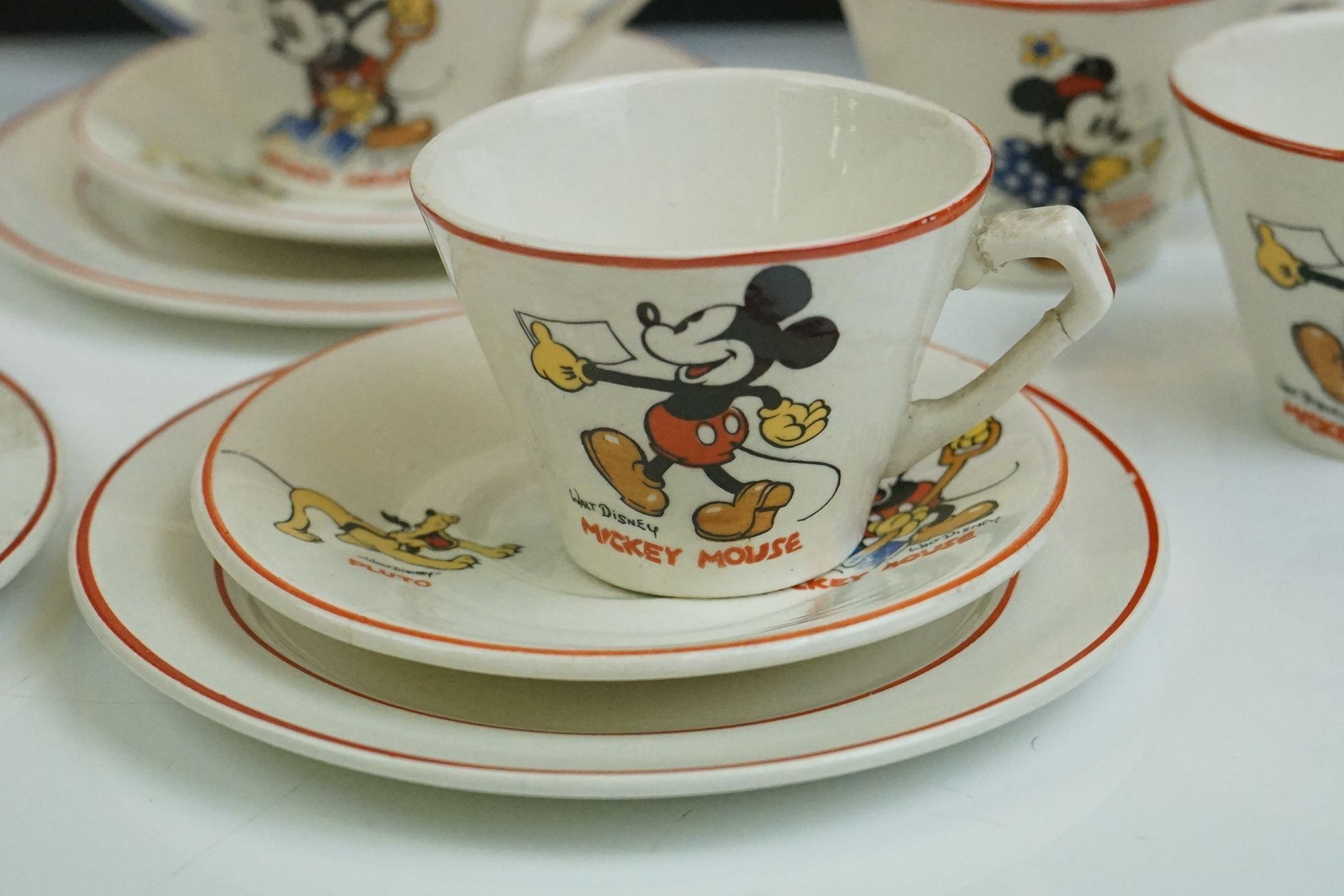 Art Deco Walt Disney Ceramic Child's part Tea Service decorated with various characters including - Image 7 of 15