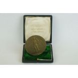 A London 1908 Olympic Games score keepers medal in original fitted case.