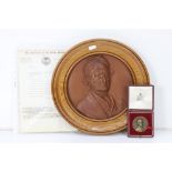 A Institution of the Rubber Industry Hancock medal dated 1957 in Garrard & Co. display case together