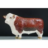 Beswick Hereford Bull, model 1363b