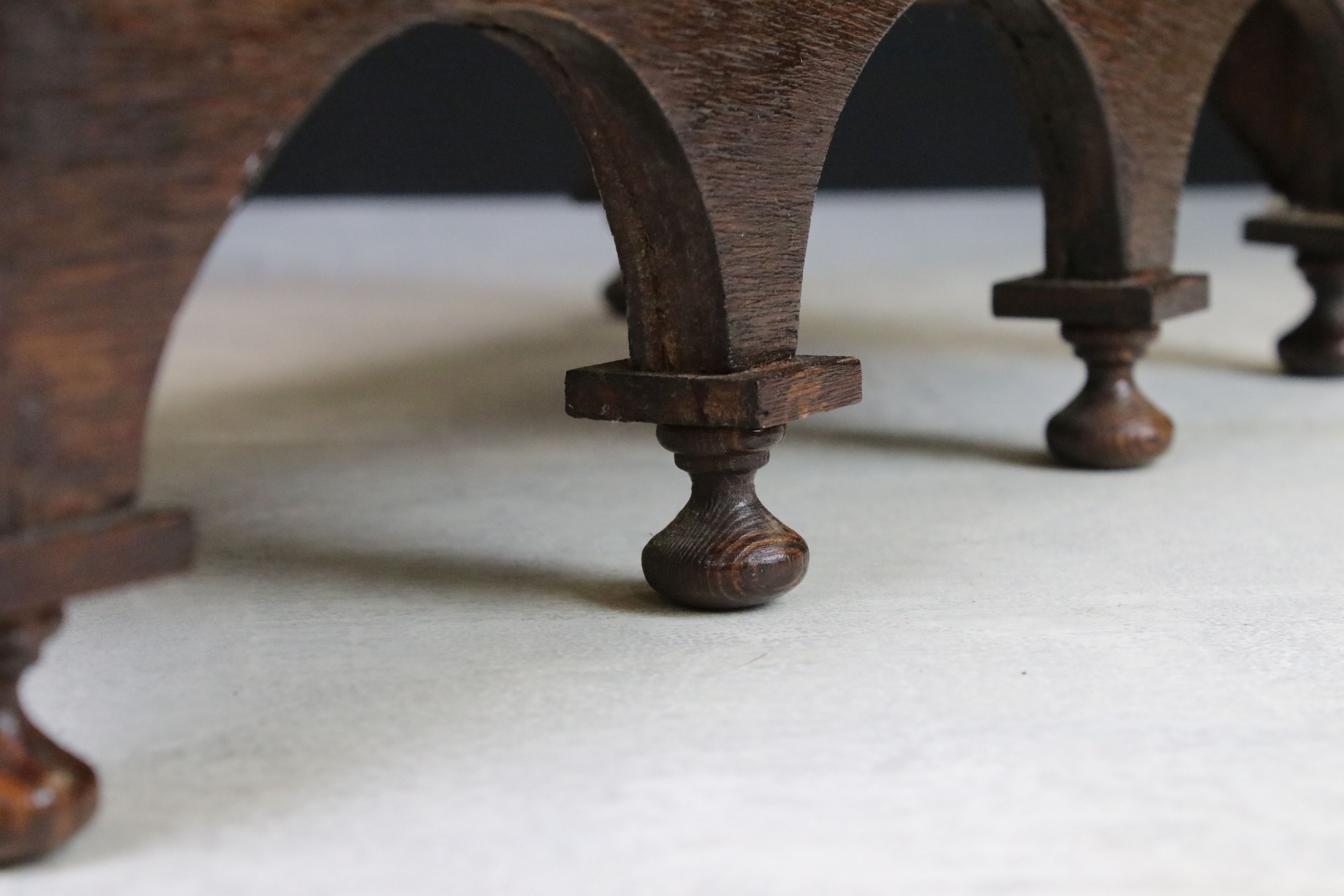 Hardwood Table Top Collector's Cabinet in the form of an 18th century Chest of two short over five - Image 3 of 5