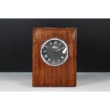British Jaeger Car Clock in Wooden Case, 18cm high