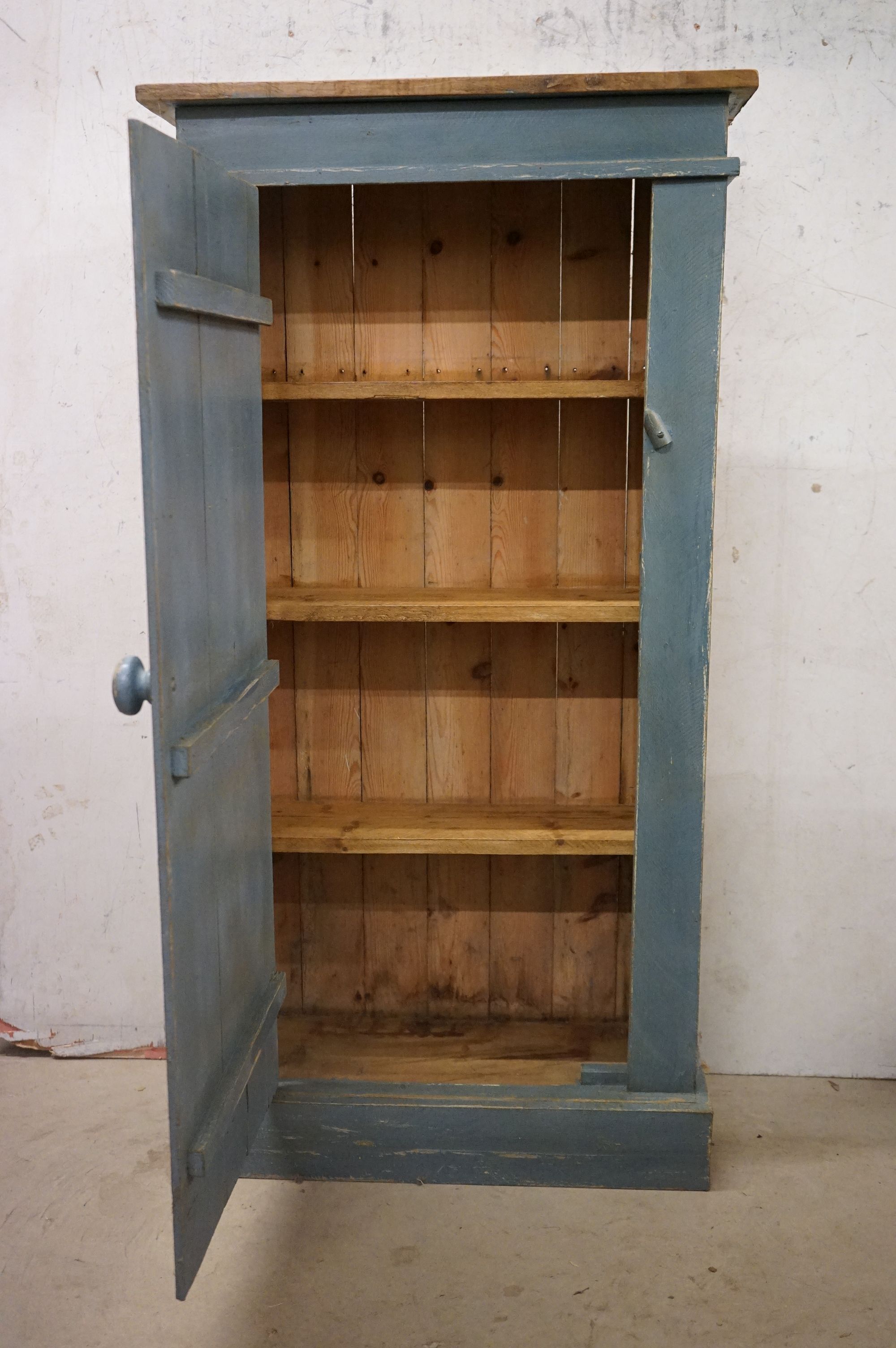 Narrow Pine Storage Cupboard - Image 5 of 7