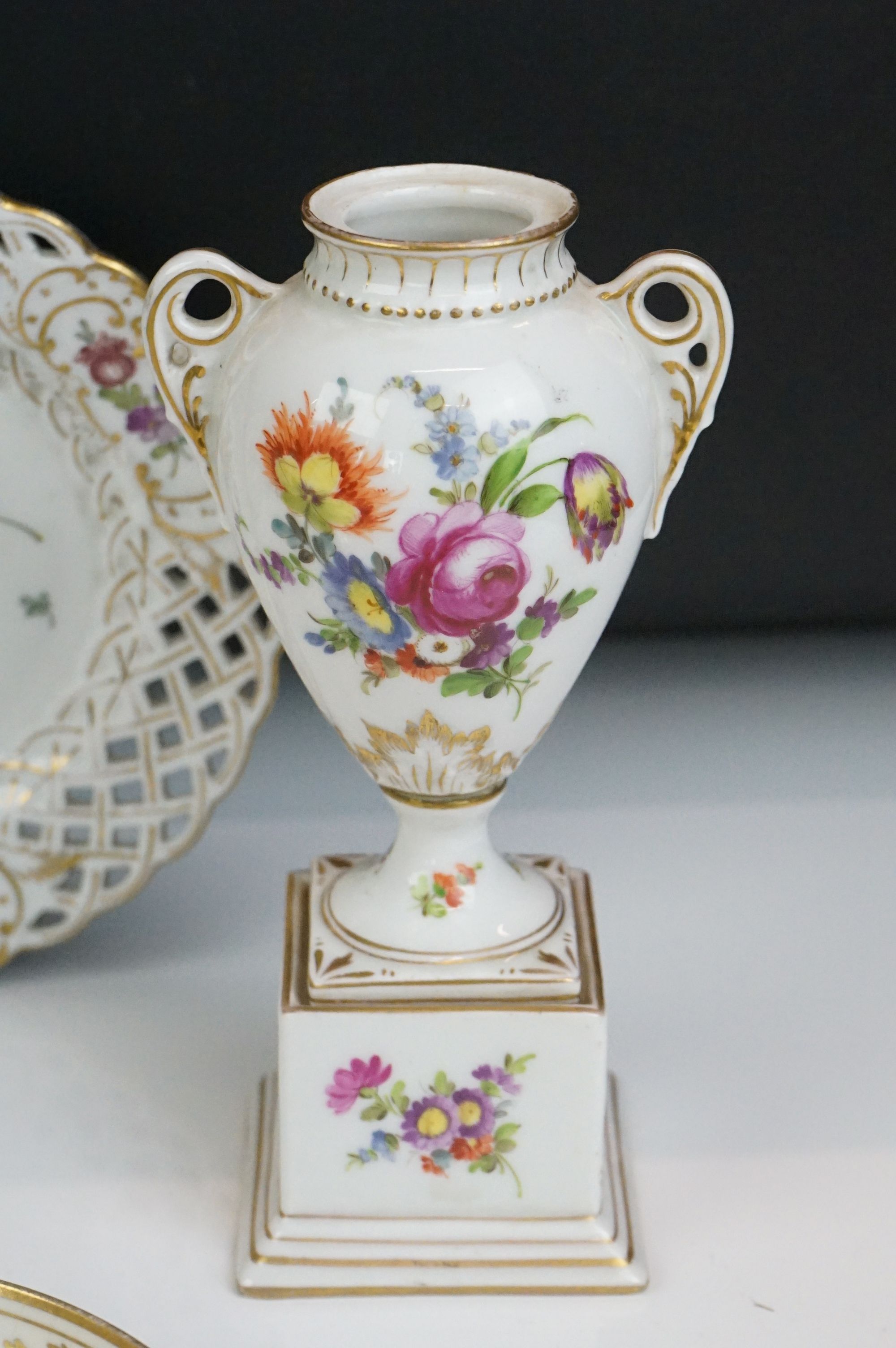 Mixed lot of Continental Porcelain including Augustus Rex Cabinet Cup & Saucer, Dresden Cabinet - Image 11 of 17
