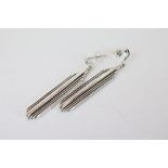 Pair of Silver Art Deco style Drop Earrings