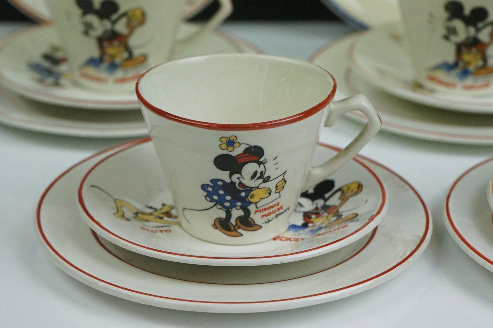 Art Deco Walt Disney Ceramic Child's part Tea Service decorated with various characters including - Image 4 of 15