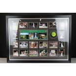 Framed, Glazed and Mounted ' Legends of Wimbledon ' Montage comprising twenty five photographic