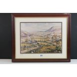 Irish Interest, R W Young (renowned Belfast artist) Signed Framed Print of Glencariff Co Antrim