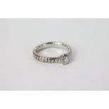 18ct White Gold S/Stone Diamond Ring of 60 points