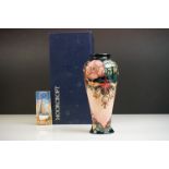 Moorcroft Pottery Baluster Vase in the Oberon pattern, dated 93, 21cm high, boxed