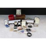 A collection of vintage and contemporary costume jewellery to include hallmarked sterling silver