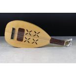 Ukrainian Kobza Wooden Musical Instrument, 66cm long