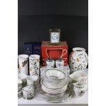 Portmeirion ' Botanic Garden ' ware including Bread Plate, 5 tea plates, 4 bowls, 2 jumbo cups and