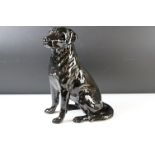 Beswick Fireside Seated Black Labrador, model no. 2314, 34cm high