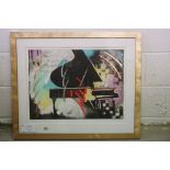 Simon Bull (Contemporary) Signed Limited Edition Mixed Media Artist Proof Print titled ' Rhythm '