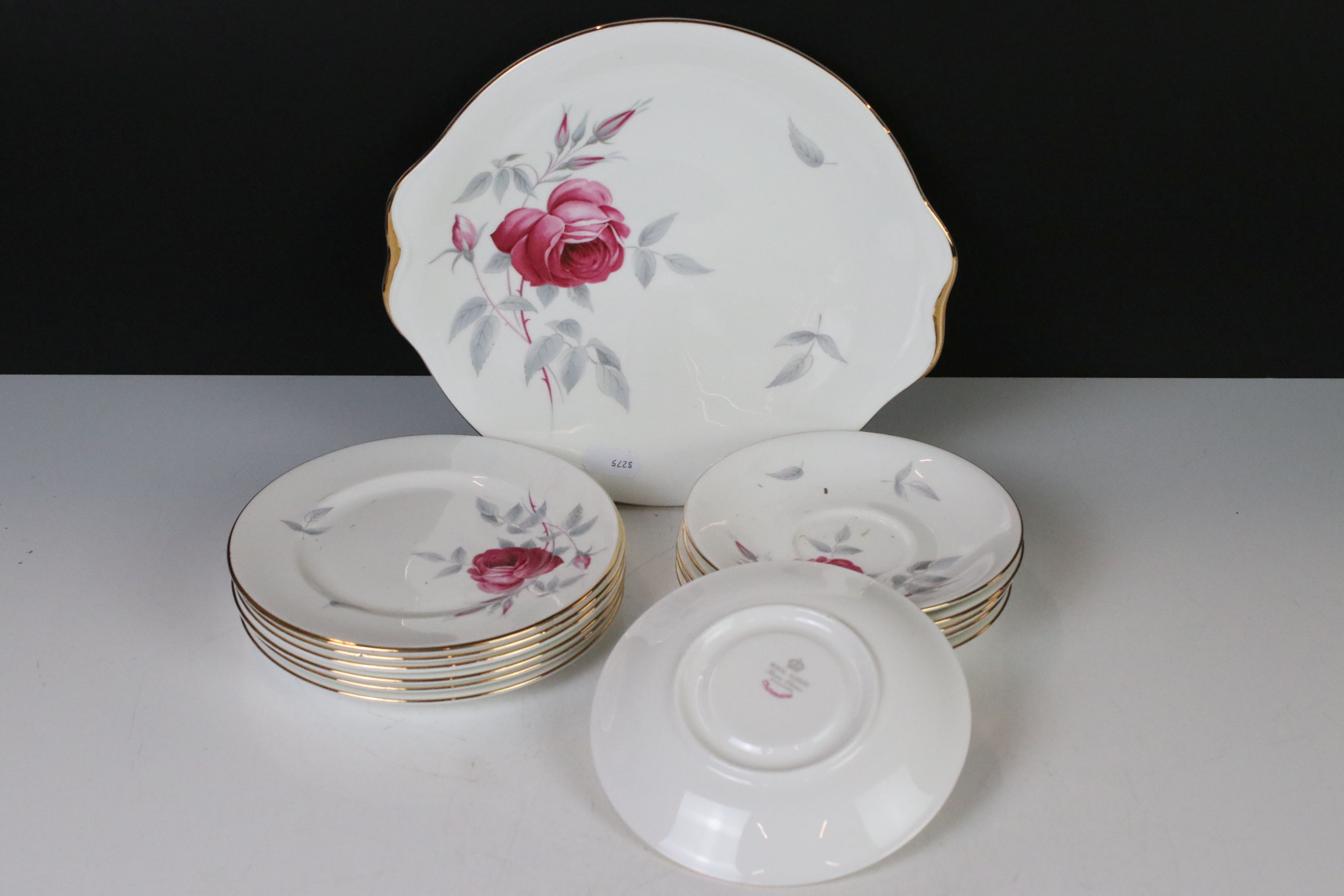 Royal Albert ' Charmaine ' Tea Set comprising Teapot, Milk, Sugar, 6 tea cups, saucers and tea - Image 2 of 11