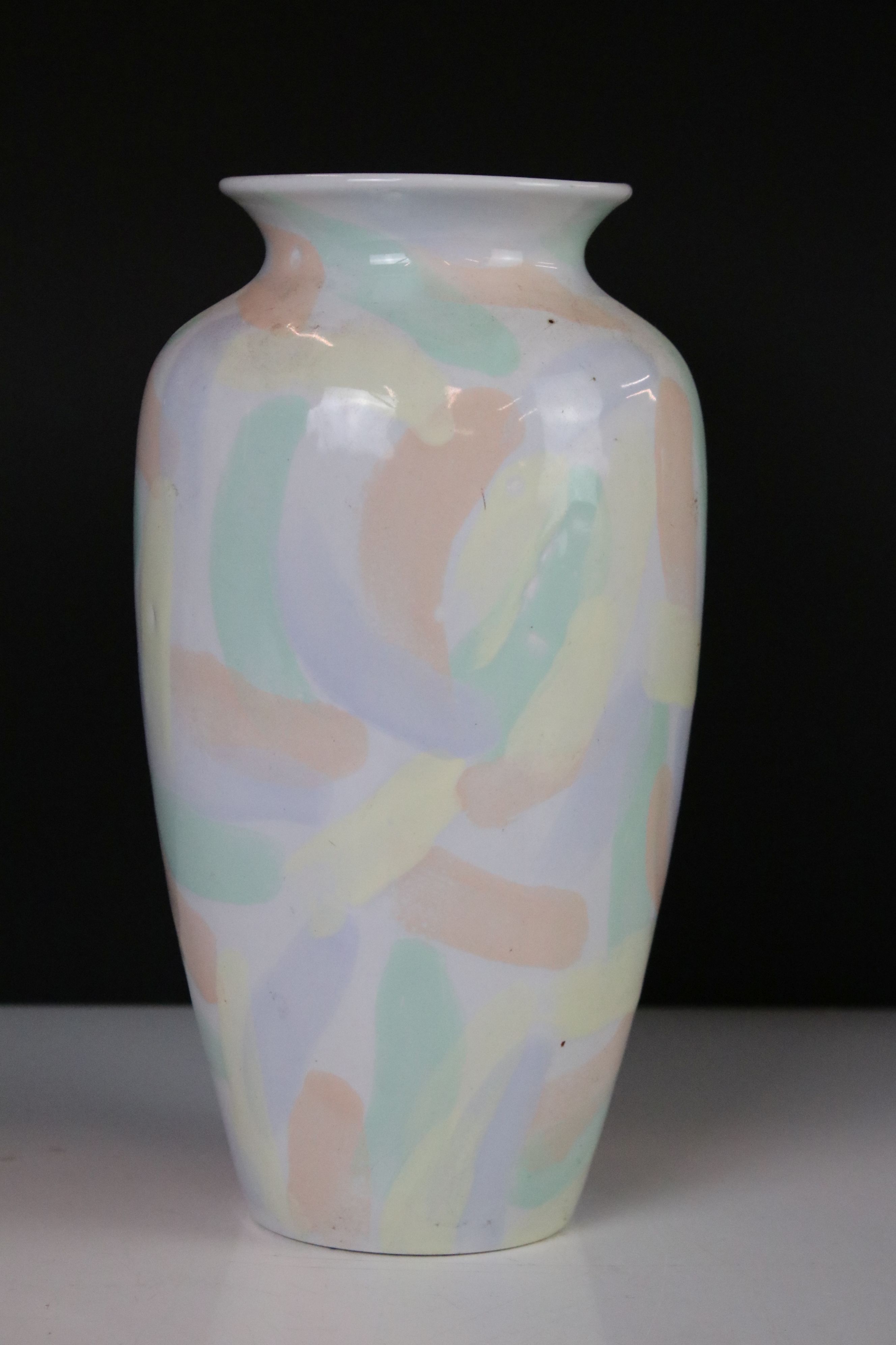 Collection of Poole Pottery including Brown Lustre Vase, 38cm high, Pastel Brush Strokes Vase, - Image 2 of 10