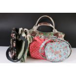 Cath Kidston - Five items including Oil Skin Floral pattern Handbag together with an Oil Skin