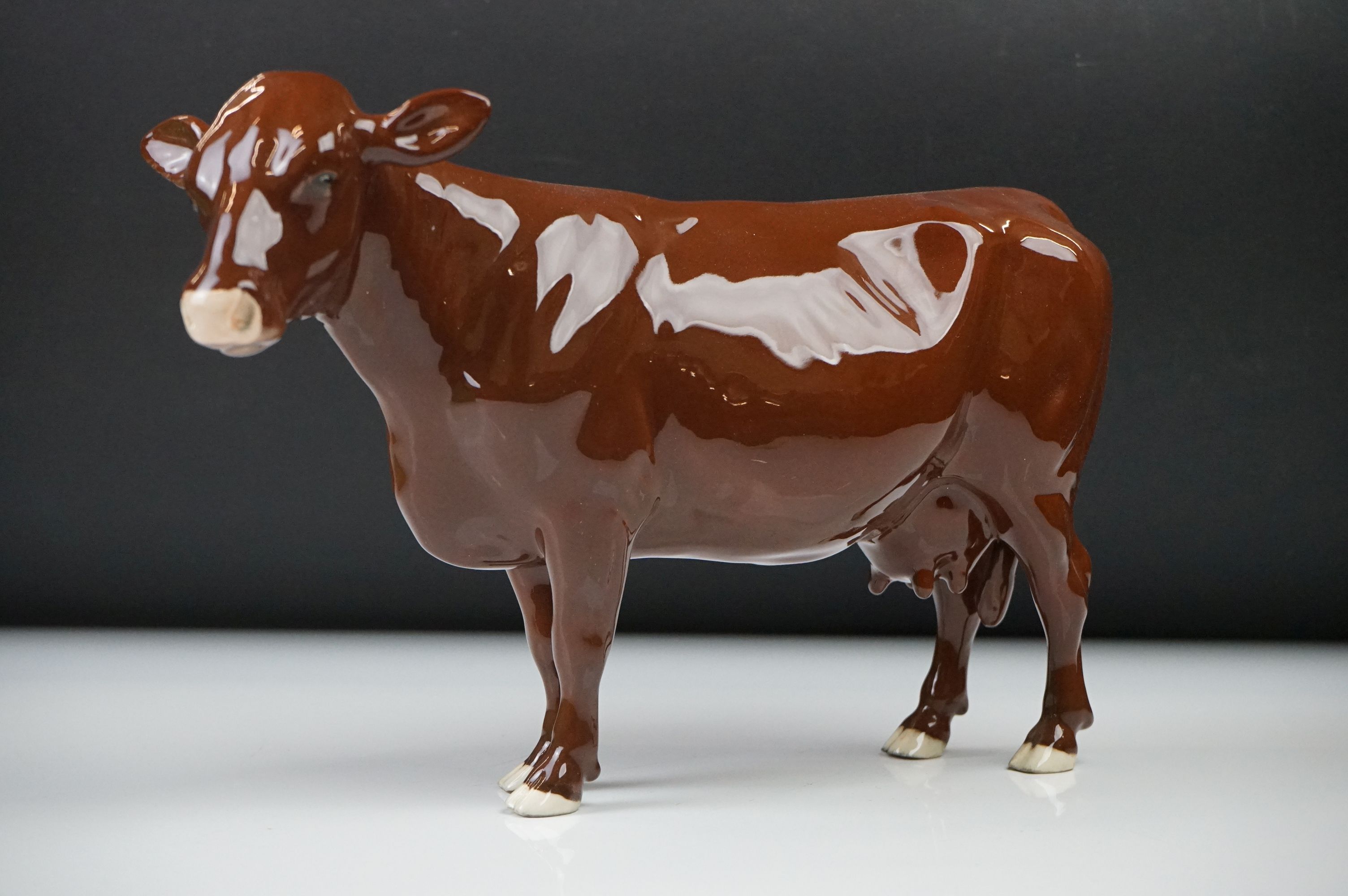 Beswick Red Poll Cow, model no. 4111, boxed - Image 2 of 10