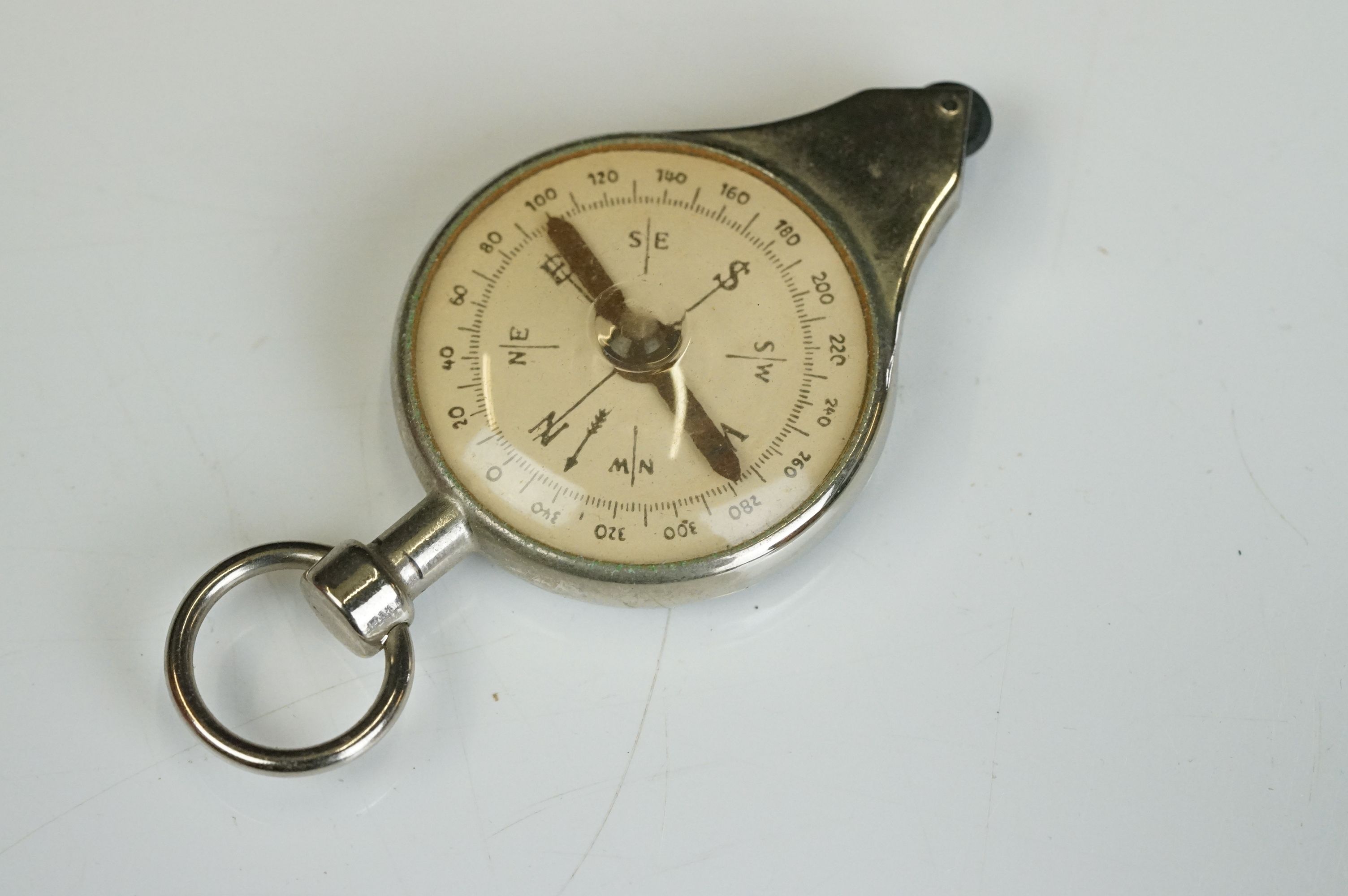 A group of mixed collectables to include a map measure, directional compass, silver cased pocket - Image 4 of 17