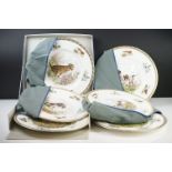 Set of Six Wedgwood Fine Bone China Collector's Plates of the ' Sporting Dogs ' series, limited