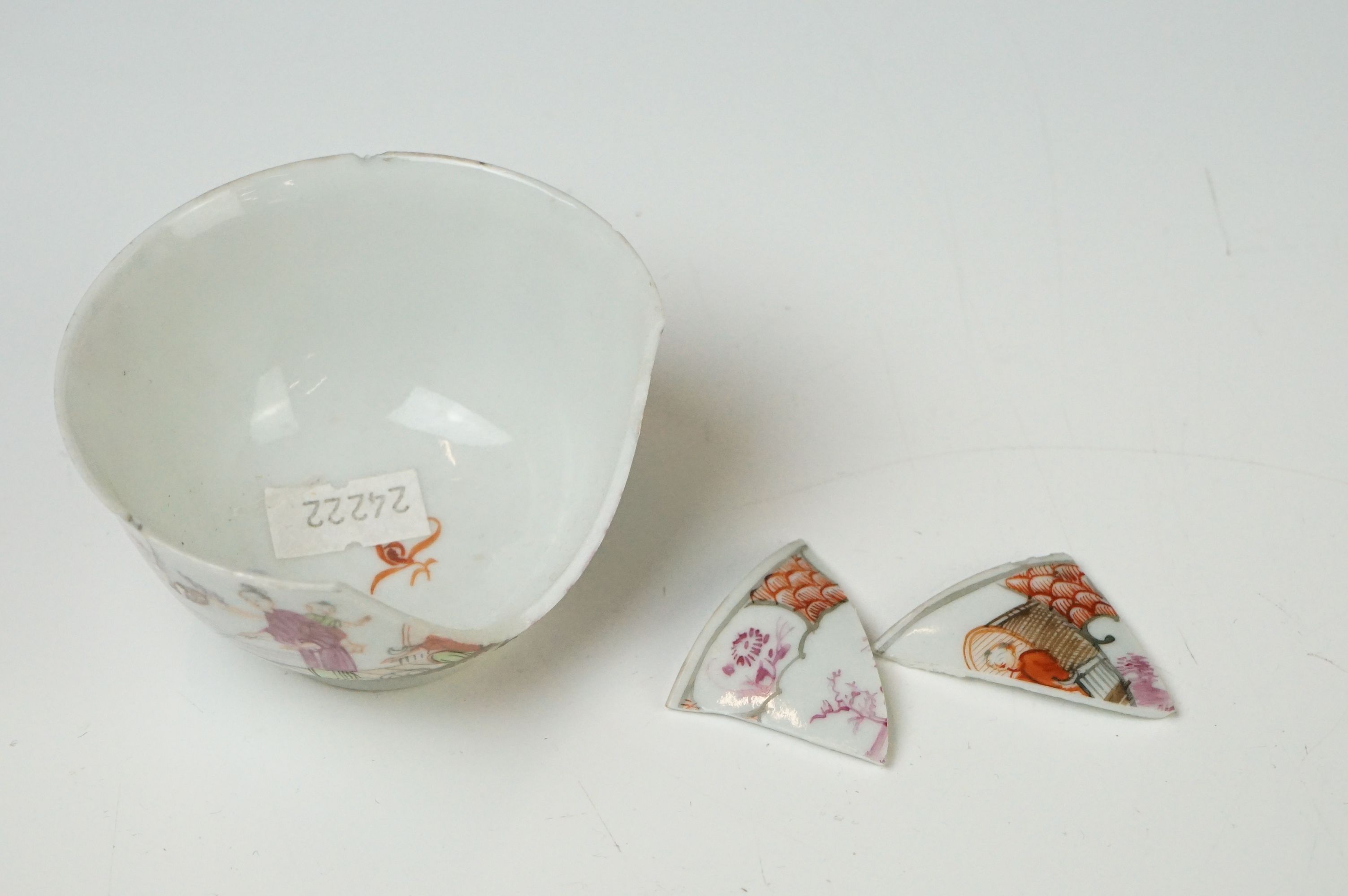 Collection of Chinese Tea Bowls, Cups and Saucers, 18th century onwards, mainly famille rose and - Image 23 of 28