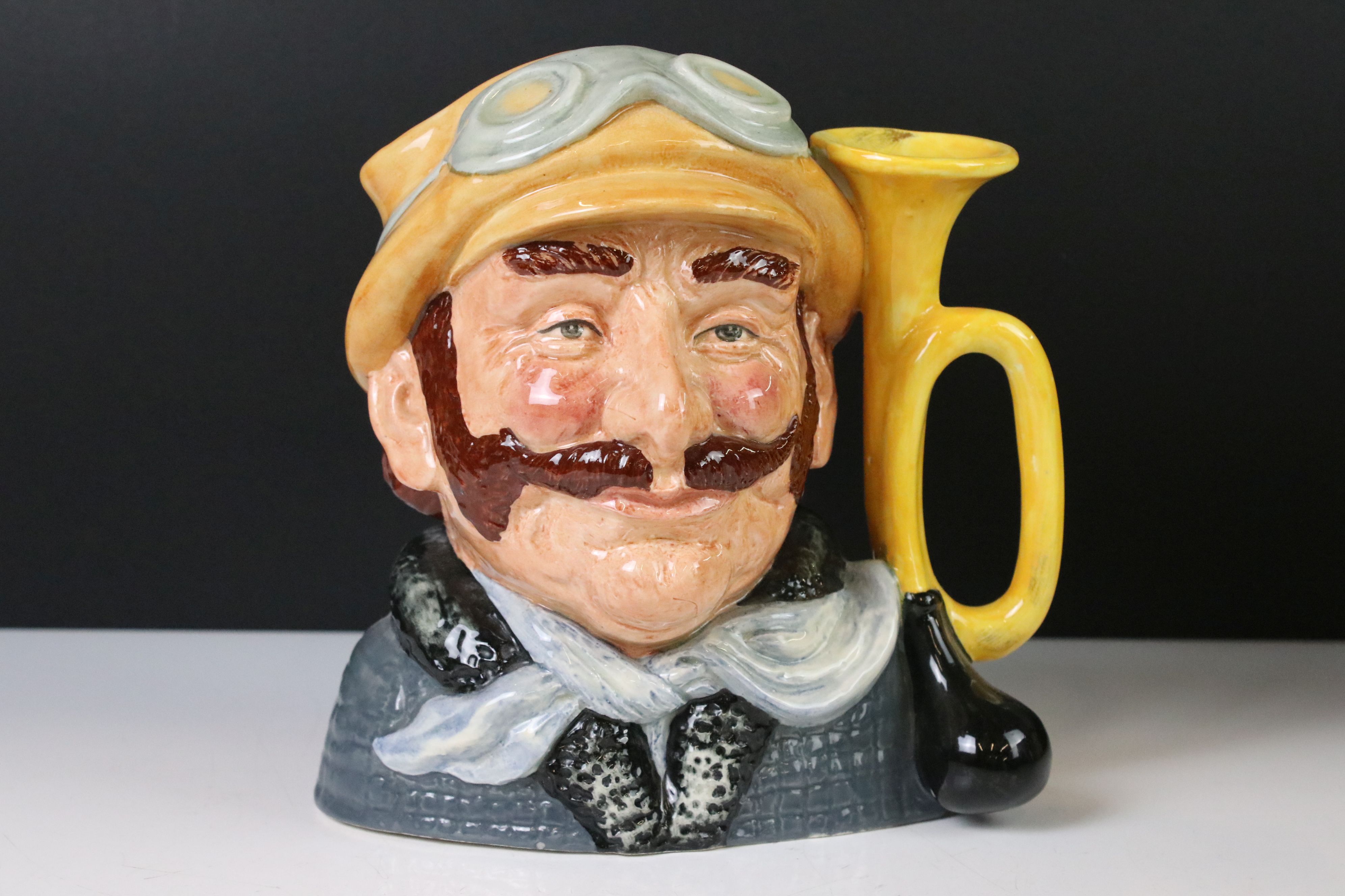 Two Royal Doulton Large Character Jugs including Golfer D6623 and Veteran Motorist D6633, both - Image 2 of 7