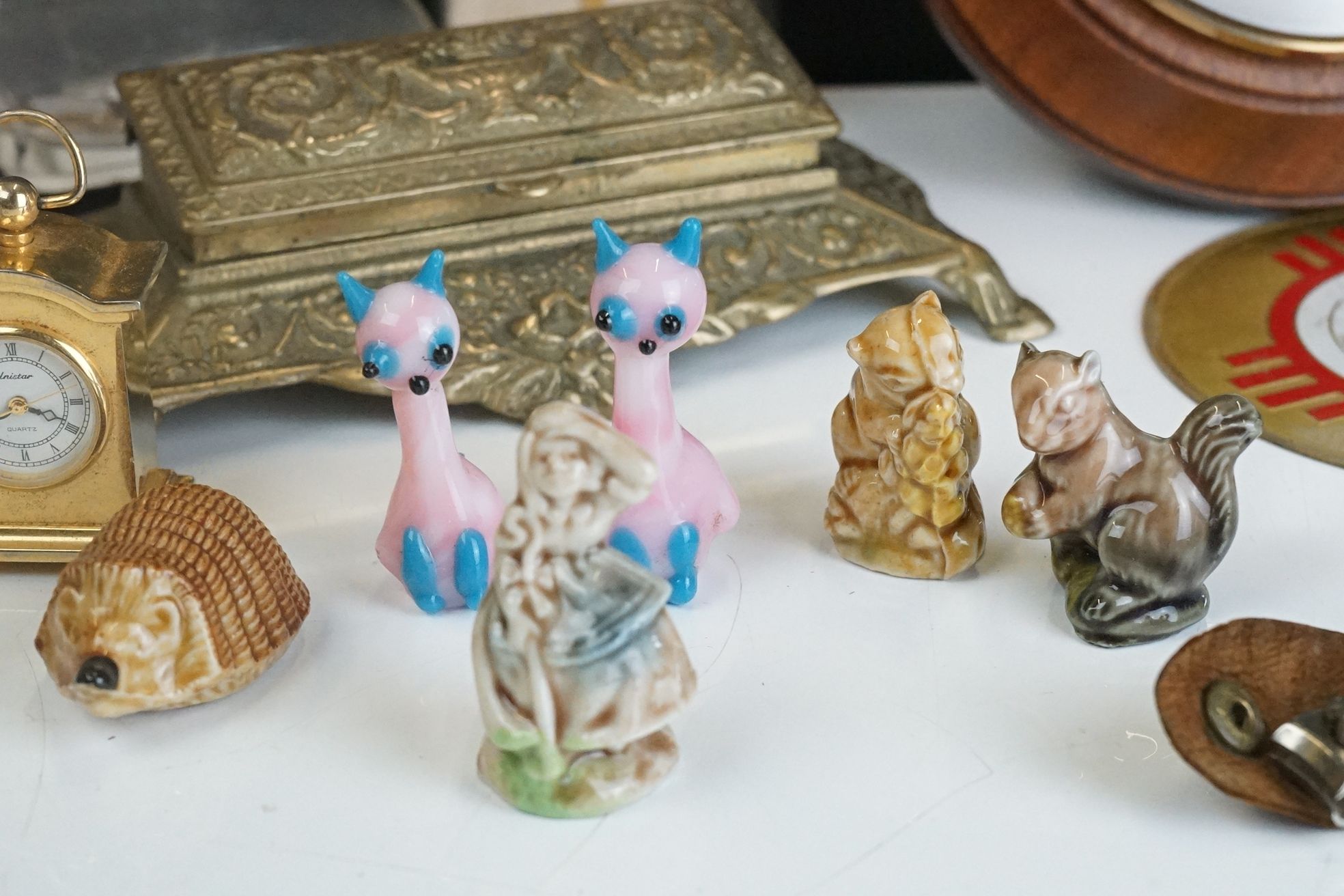 Mixed Collectables including Brass Stamp Holder, Designer Jewellery, Brooch, Wade Whimsies, etc - Image 5 of 9