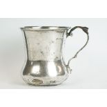 A fully hallmarked sterling silver christening cup.