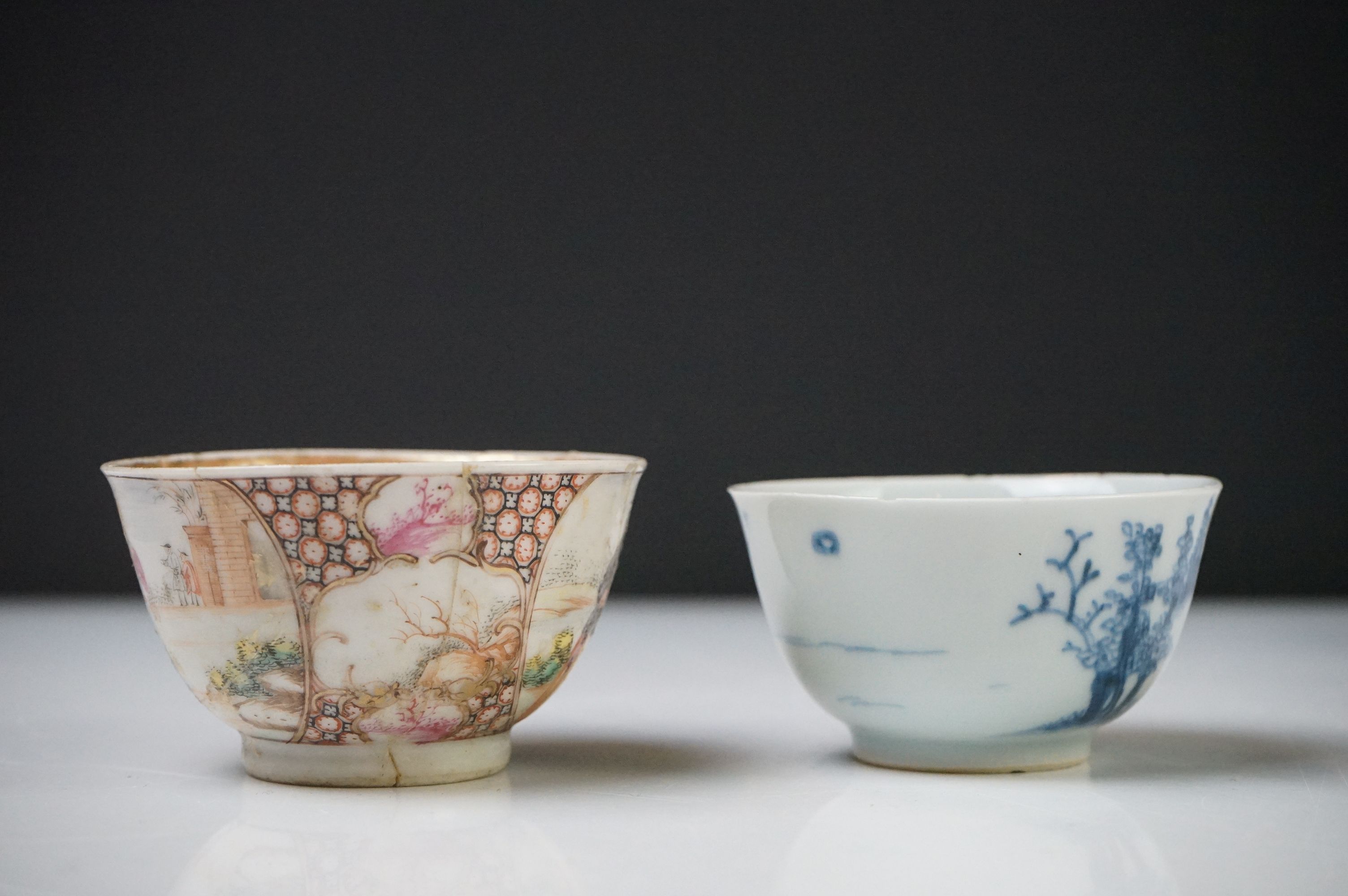 Collection of Chinese Tea Bowls, Cups and Saucers, 18th century onwards, mainly famille rose and - Image 10 of 28