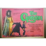 British Quad Film Poster for 1964 Hammer Film ' The Gorgon ' starring Peter Cushion and